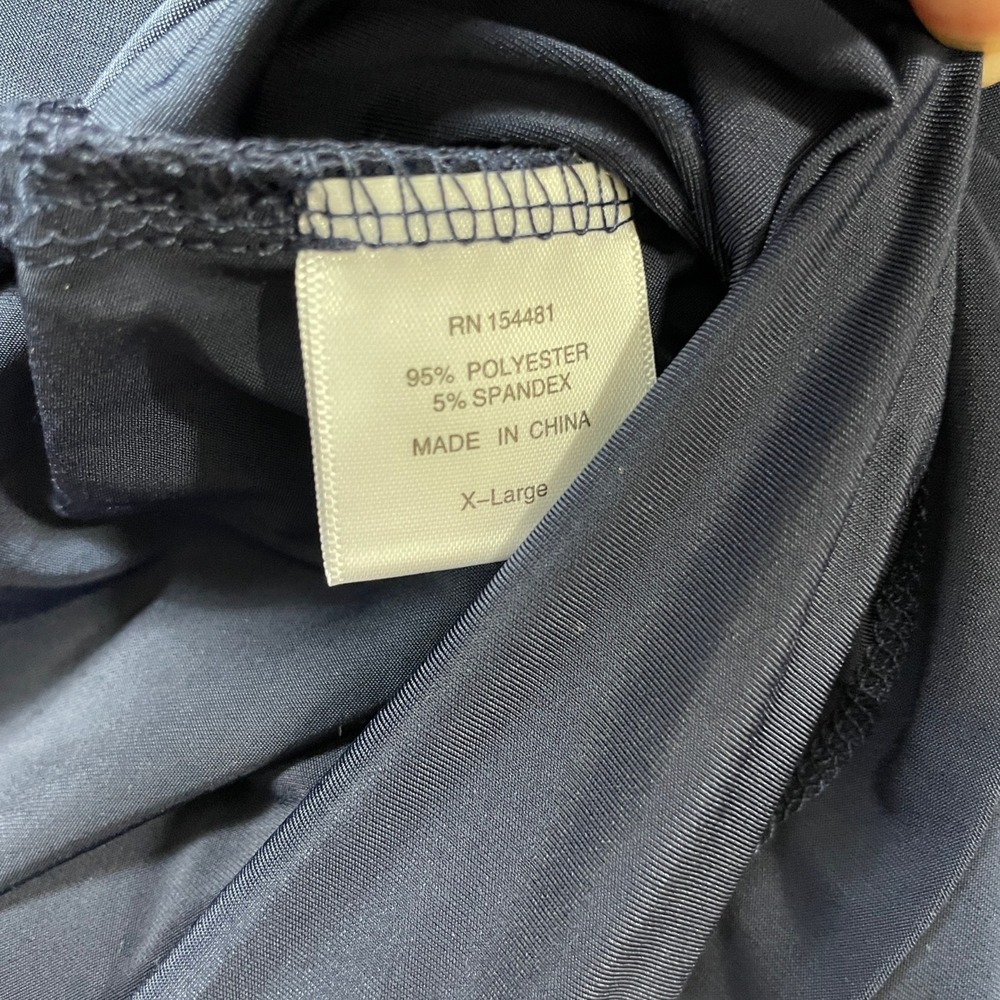 Jean-Pierre Klifa XL Navy New w/Tags Ladies 3/4 Sleeve Top Polyester Blend - Picture 4 of 5